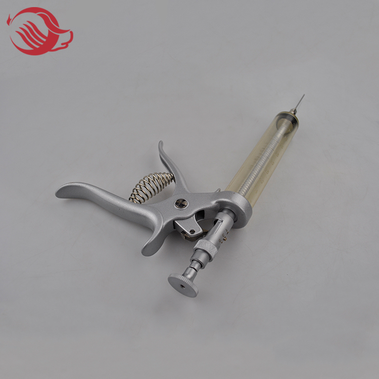 Automatic plastic-steel gun syringe 