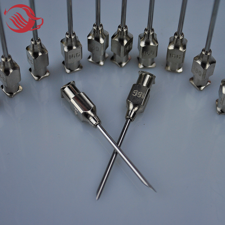 Veterinary syringe needle