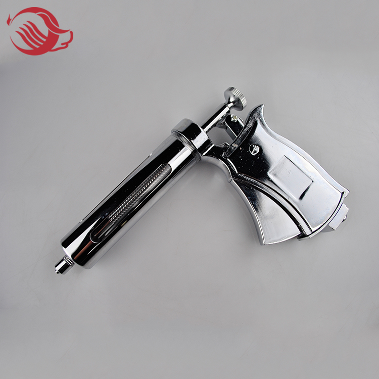 Veterinary Instrument Automatic Continuous Metal Syringe 