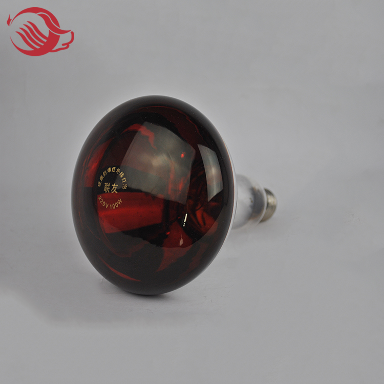 Farm Heating Waterproof Infrared Heating Lamp with Red Bulbs